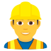 👷‍♂️ man construction worker display on JoyPixels